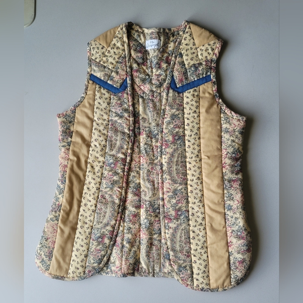 Vintage Quilted Cottage Core Vest